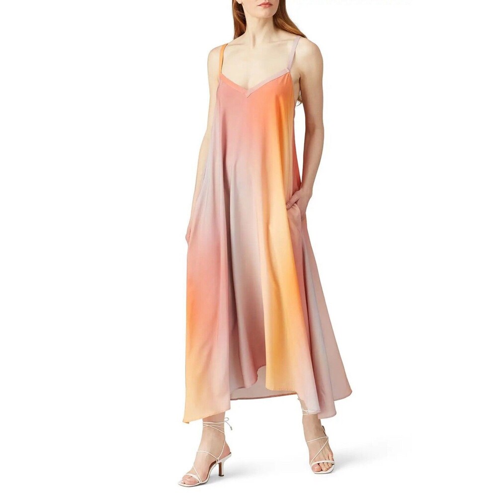 VEDA fiesta Sunset Ombré Maxi Dress Size Small